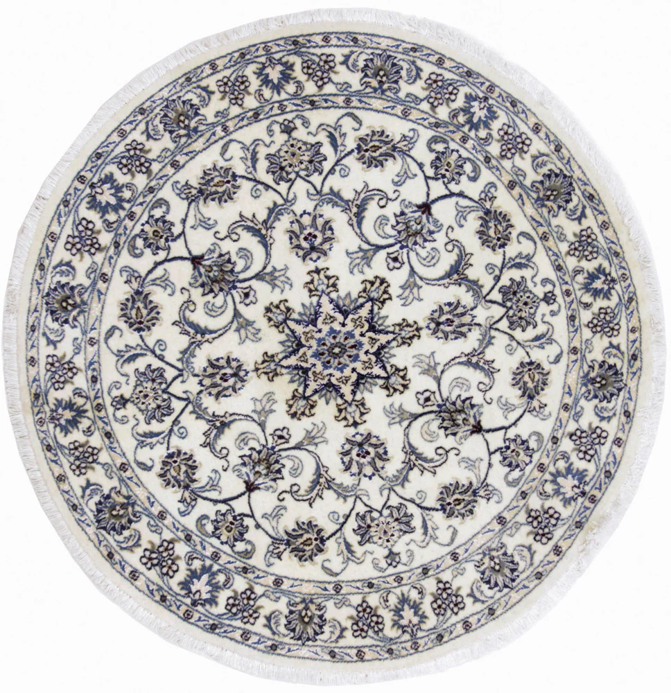 Perserteppich - Nain rund  - 150 x 150 cm - creme