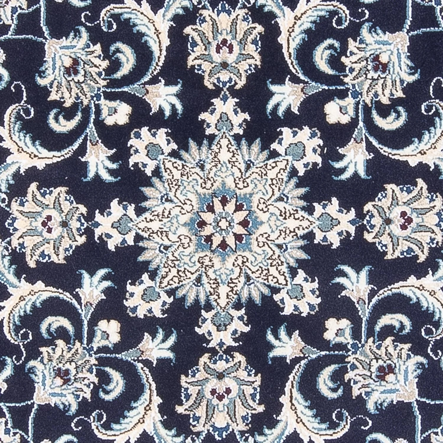 Perserteppich - Nain rund - 150 x 150 cm - dunkelblau - Image 13