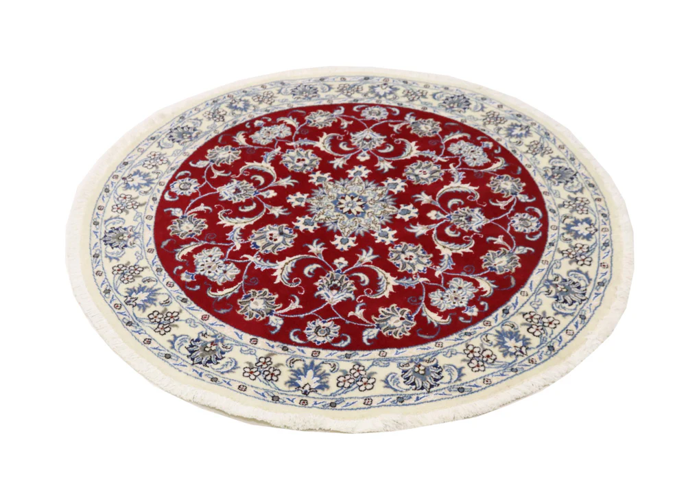 Perserteppich - Nain rund - 150 x 150 cm - rot - Image 3