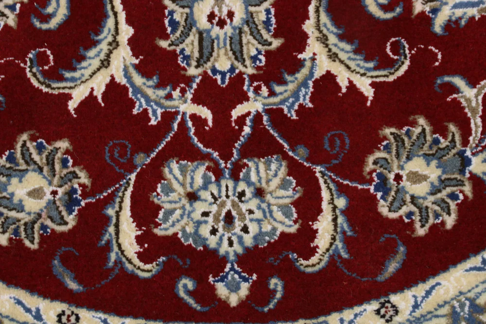 Perserteppich - Nain rund - 150 x 150 cm - rot - Image 4