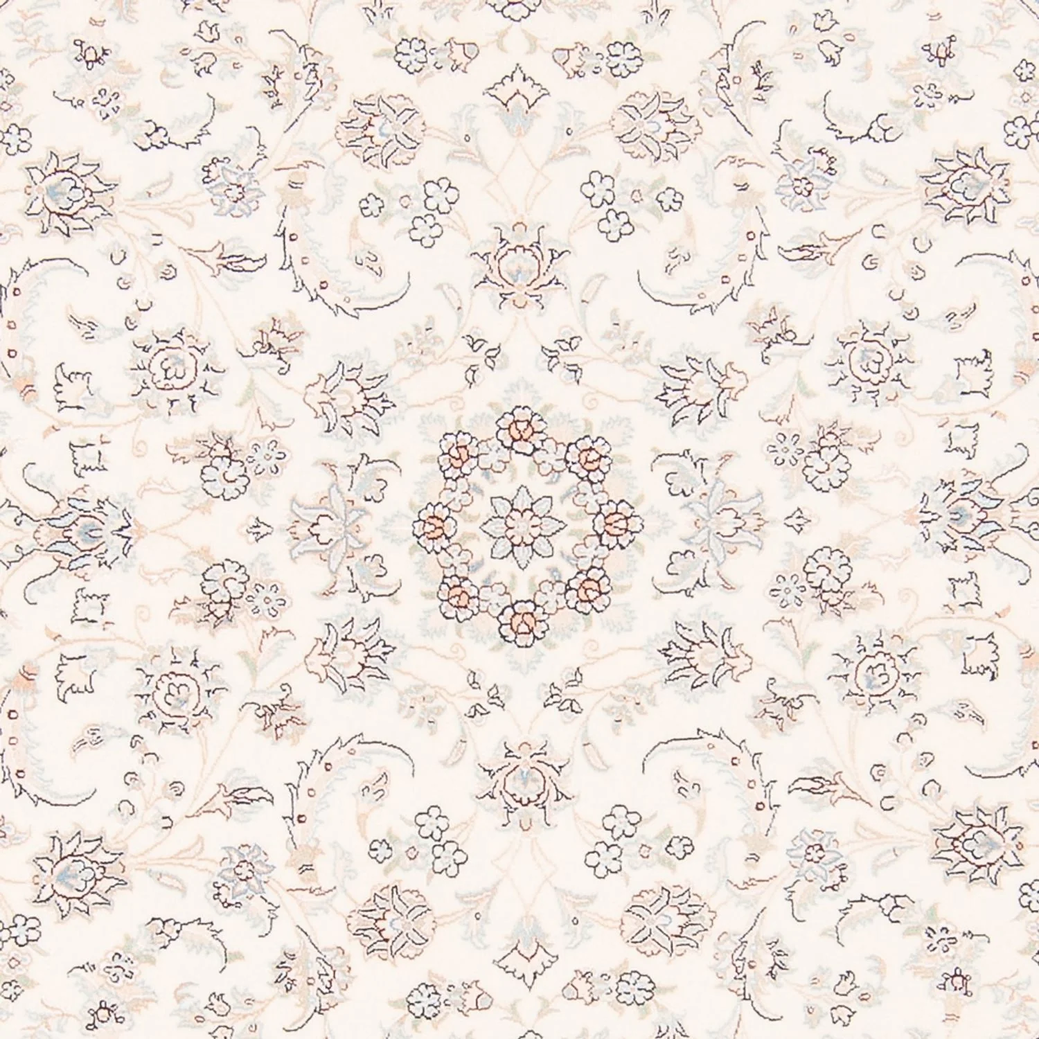 Perserteppich - Nain rund - 200 x 200 cm - creme - Image 2