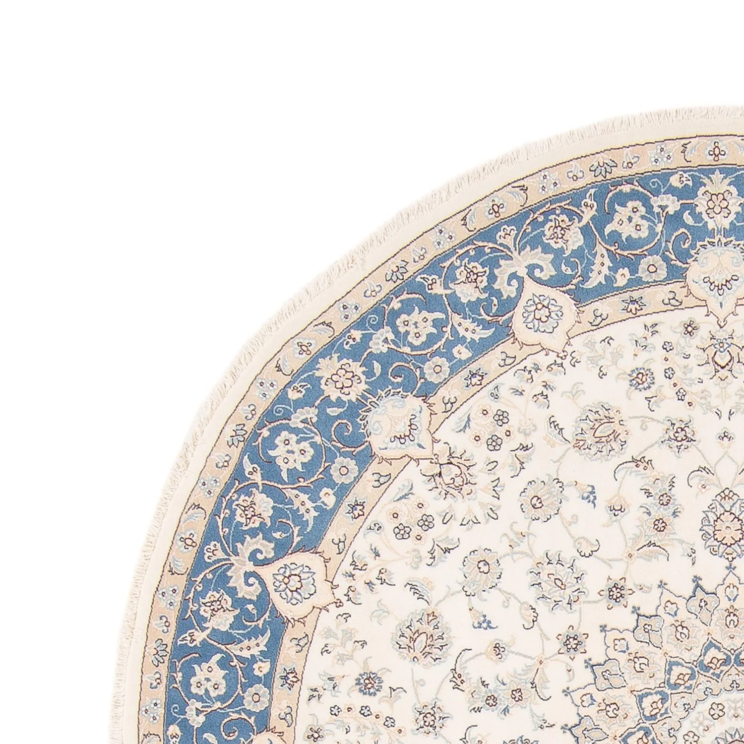 Perserteppich - Nain rund - 200 x 200 cm - creme - Image 3