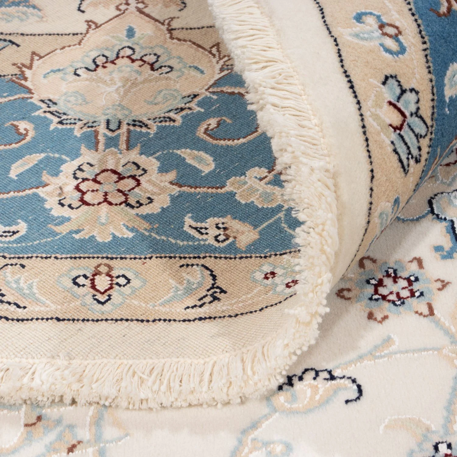 Perserteppich - Nain rund - 200 x 200 cm - creme - Image 4