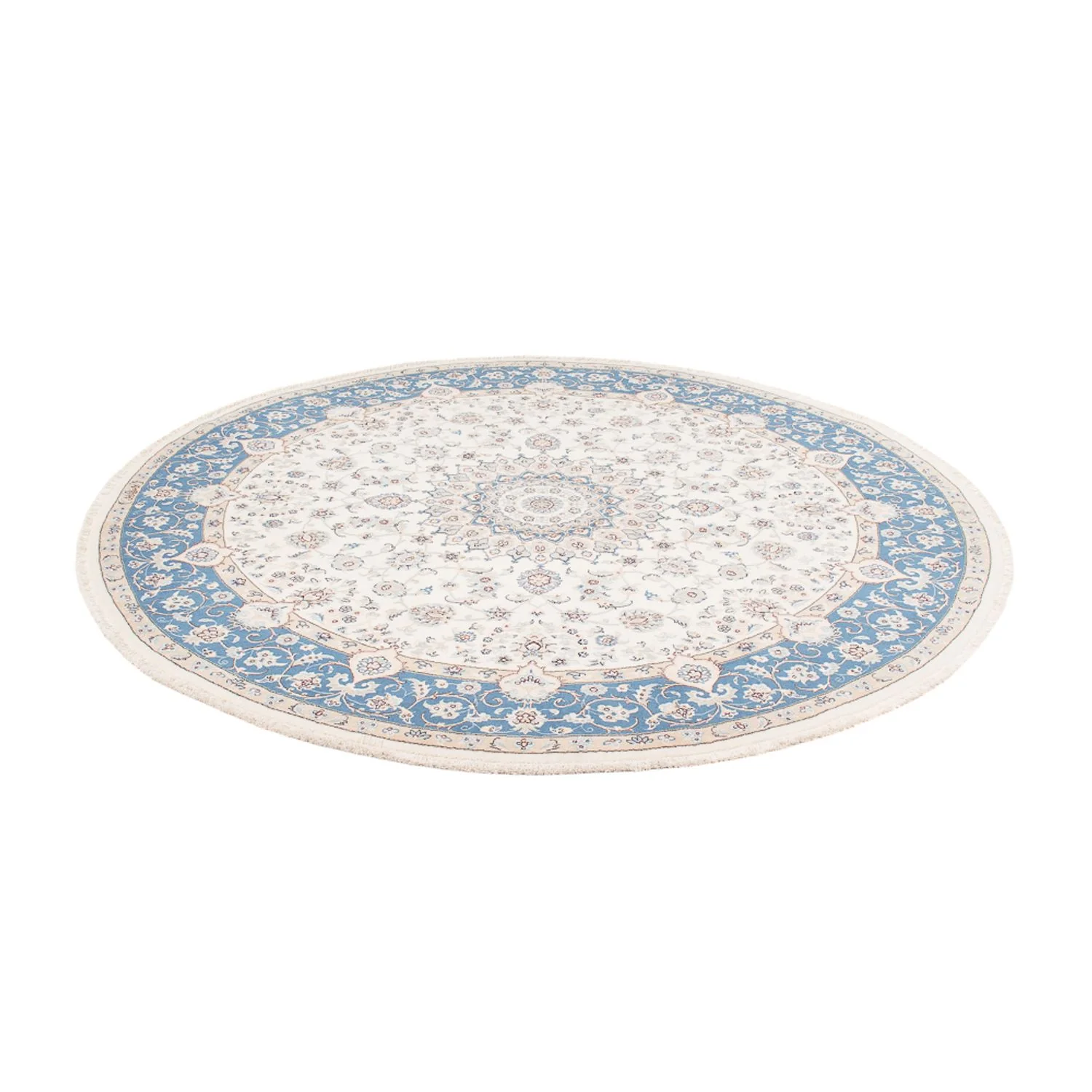 Perserteppich - Nain rund - 200 x 200 cm - creme - Image 5