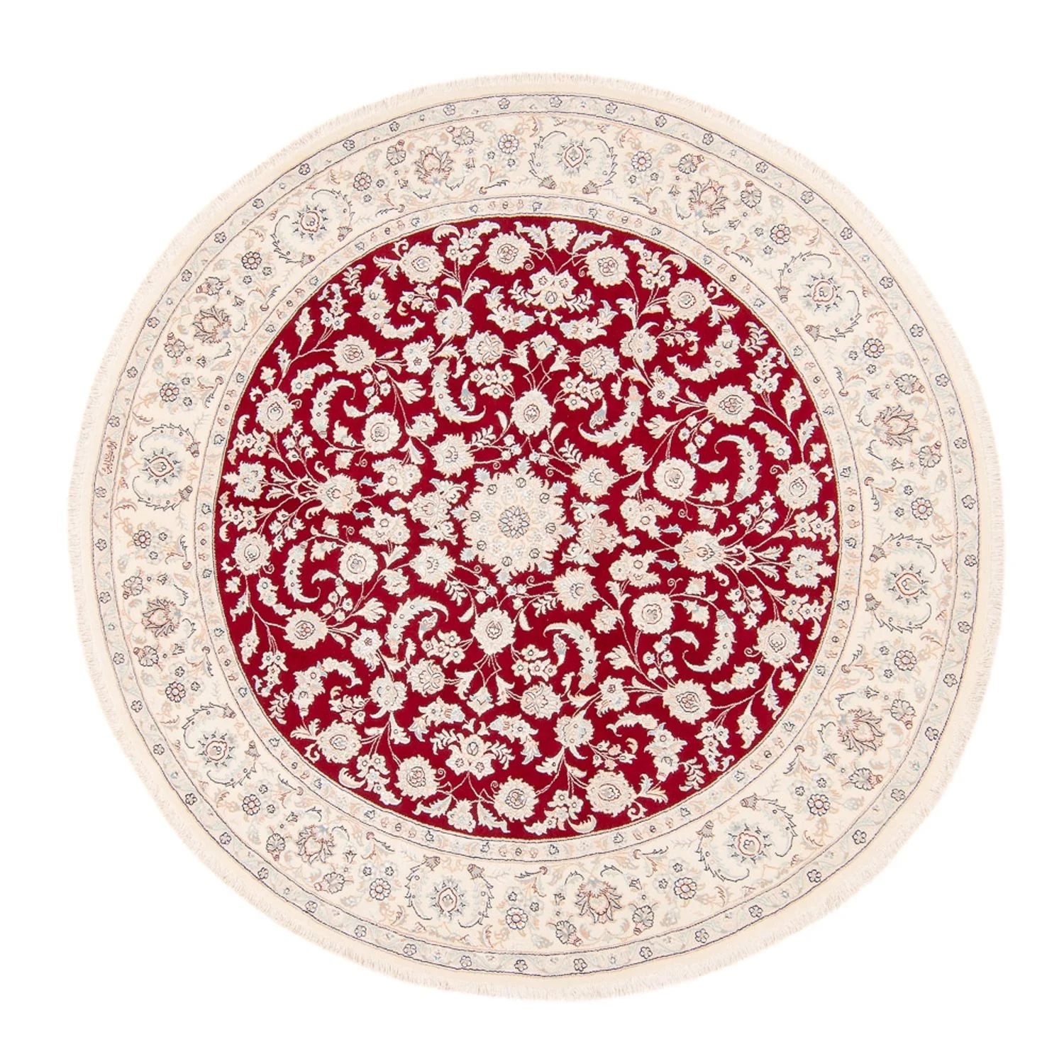 Perserteppich - Nain rund - 200 x 200 cm - rot