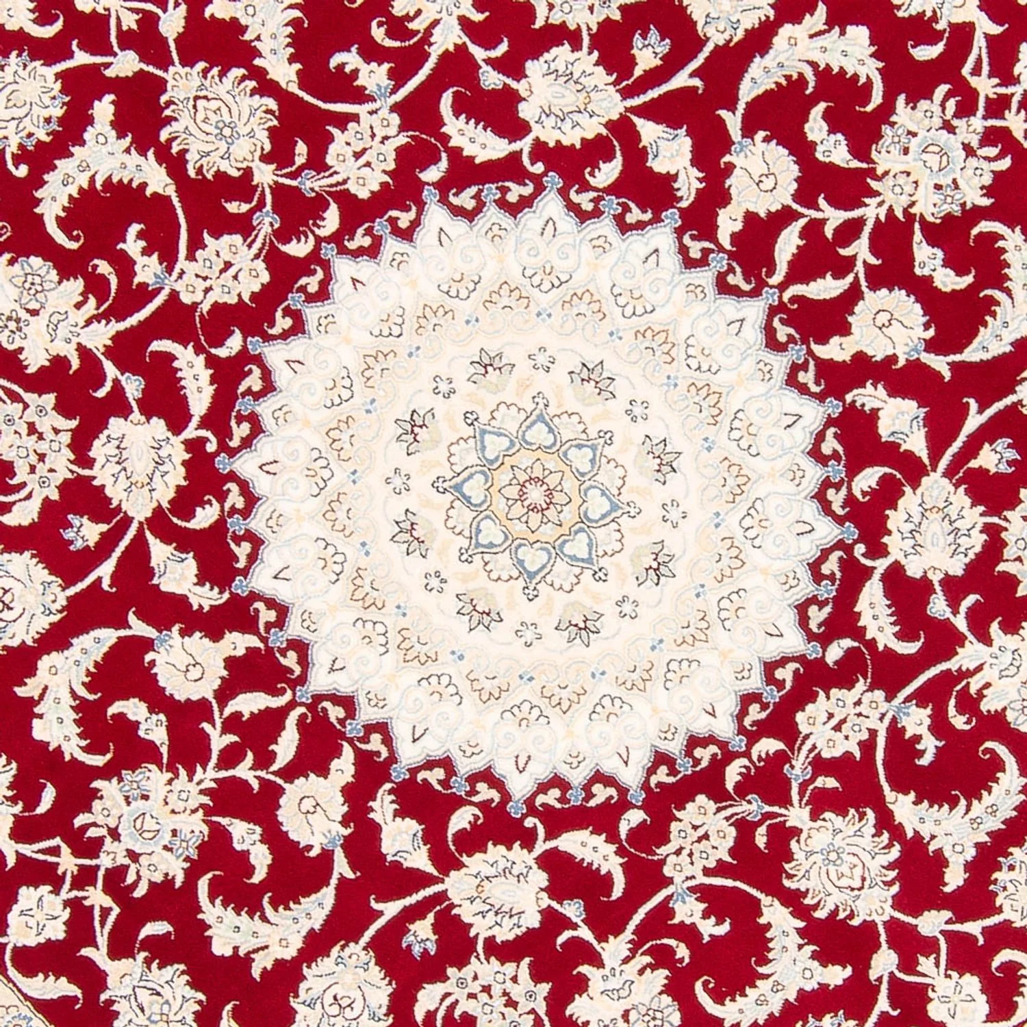 Perserteppich - Nain rund - 200 x 200 cm - rot - Image 13