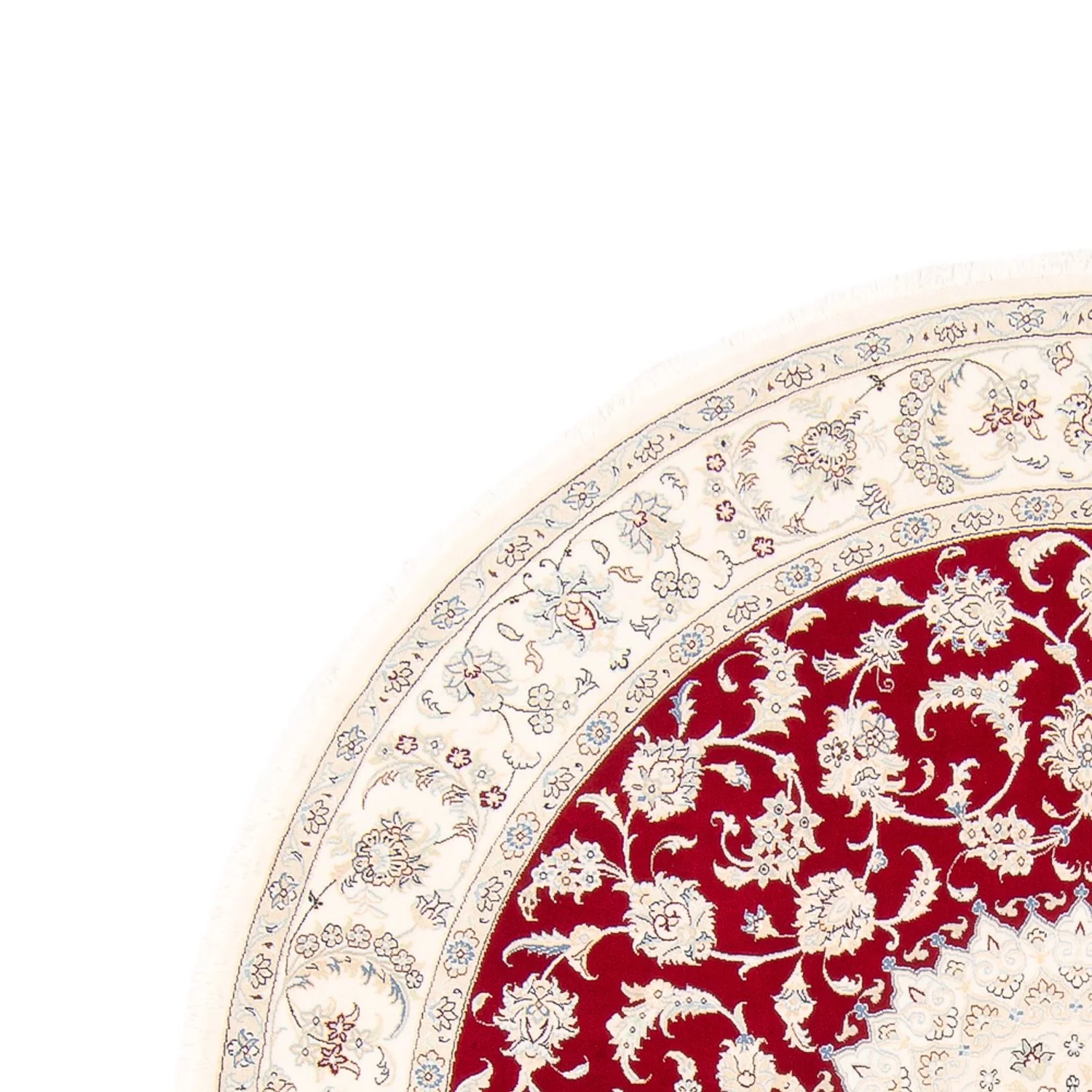 Perserteppich - Nain rund - 200 x 200 cm - rot - Image 14