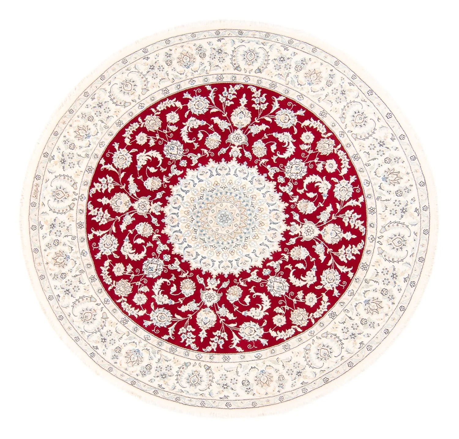 Perserteppich - Nain rund - 200 x 200 cm - rot - Image 6