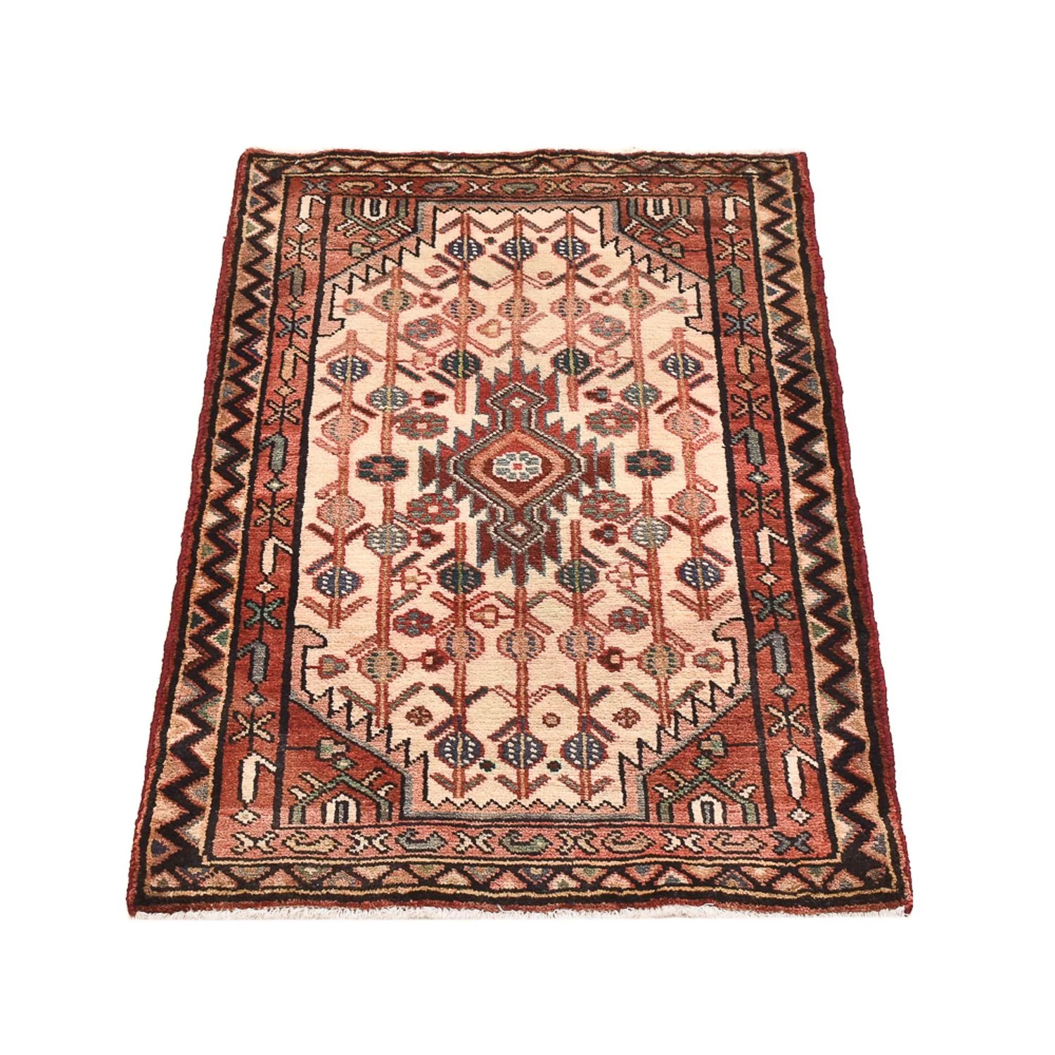 Perserteppich - Nomadic - 101 x 62 cm - hellrot - Image 5