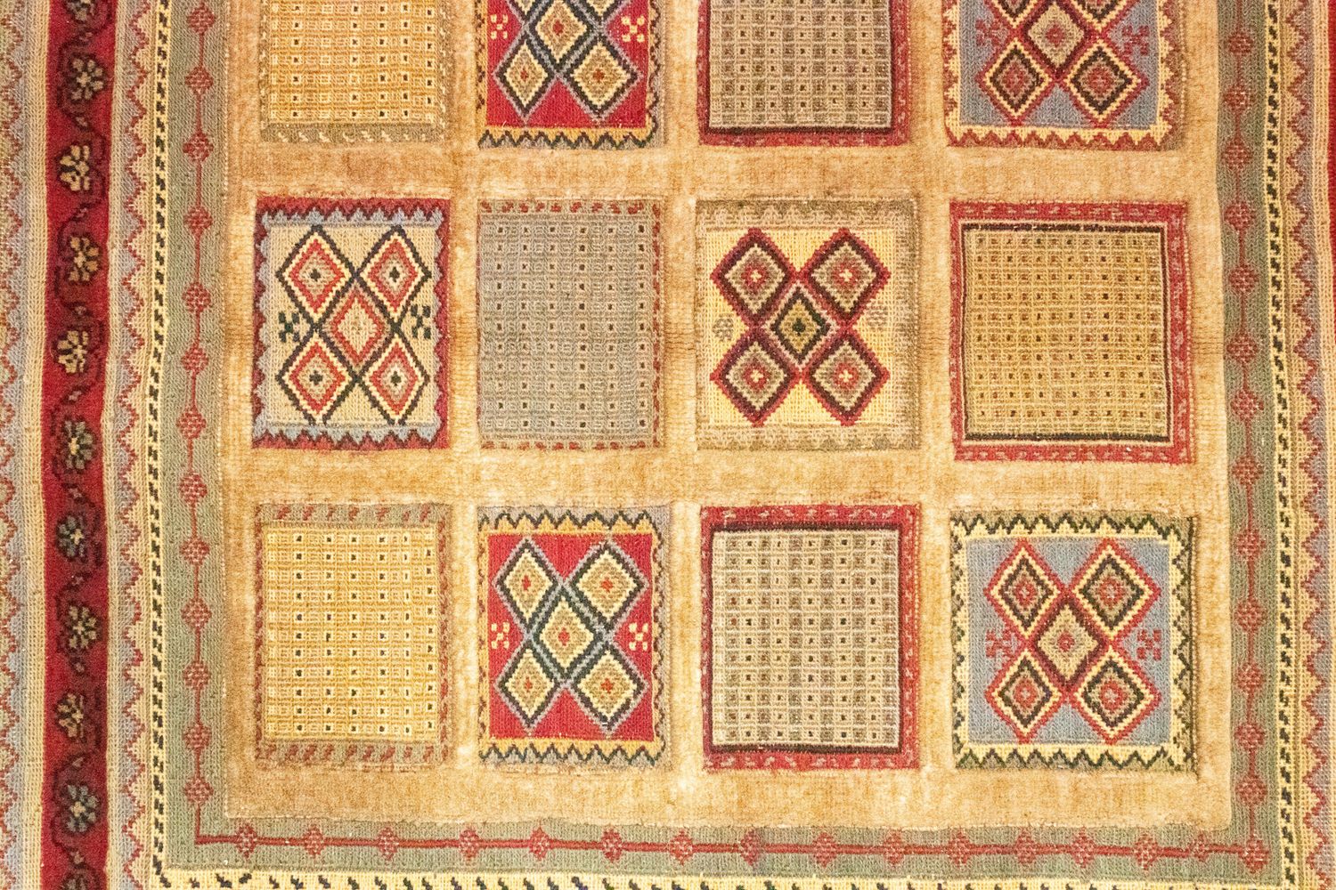 Perserteppich - Nomadic 102 x 96 cm - gold - Image 2