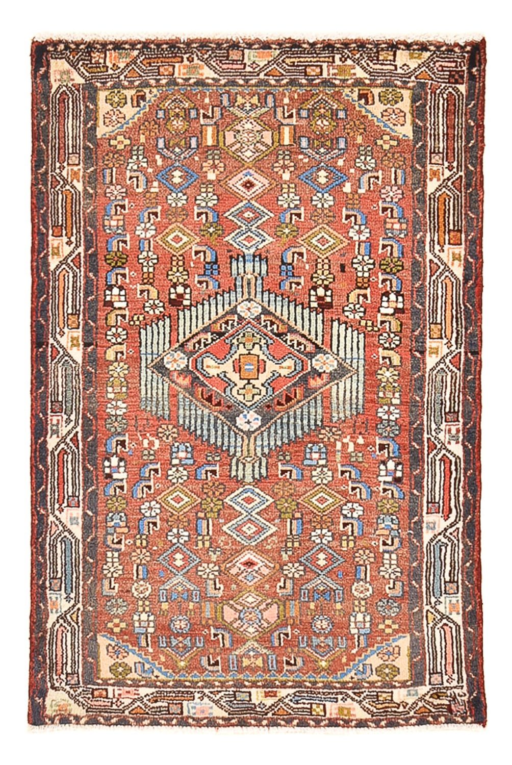 Perserteppich - Nomadic - 110 x 74 cm - mehrfarbig