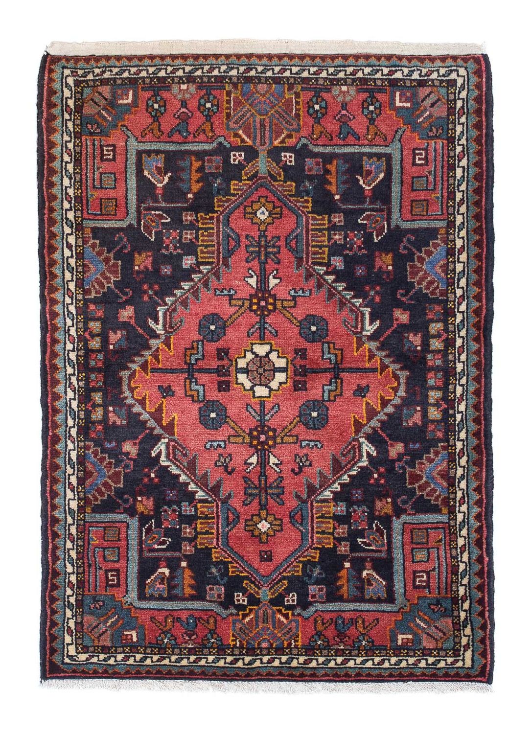 Perserteppich - Nomadic 115 x 84 cm - dunkelblau
