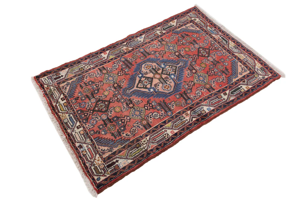 Perserteppich - Nomadic - 118 x 78 cm - dunkelrot - Image 2