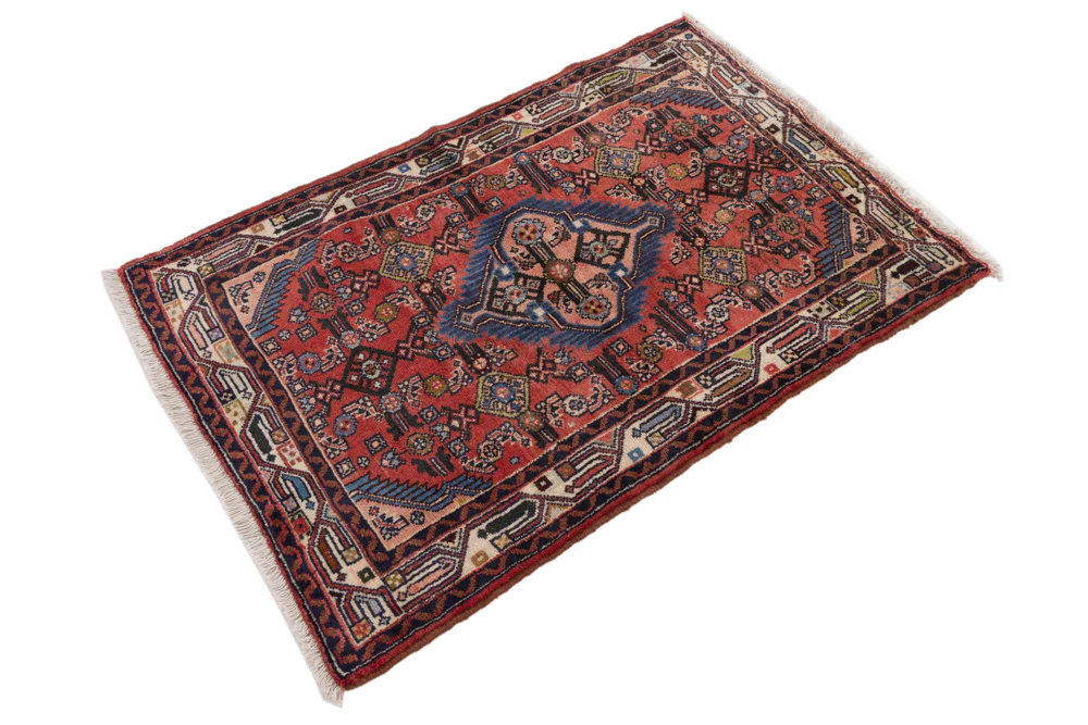 Perserteppich - Nomadic - 118 x 78 cm - dunkelrot - Image 3