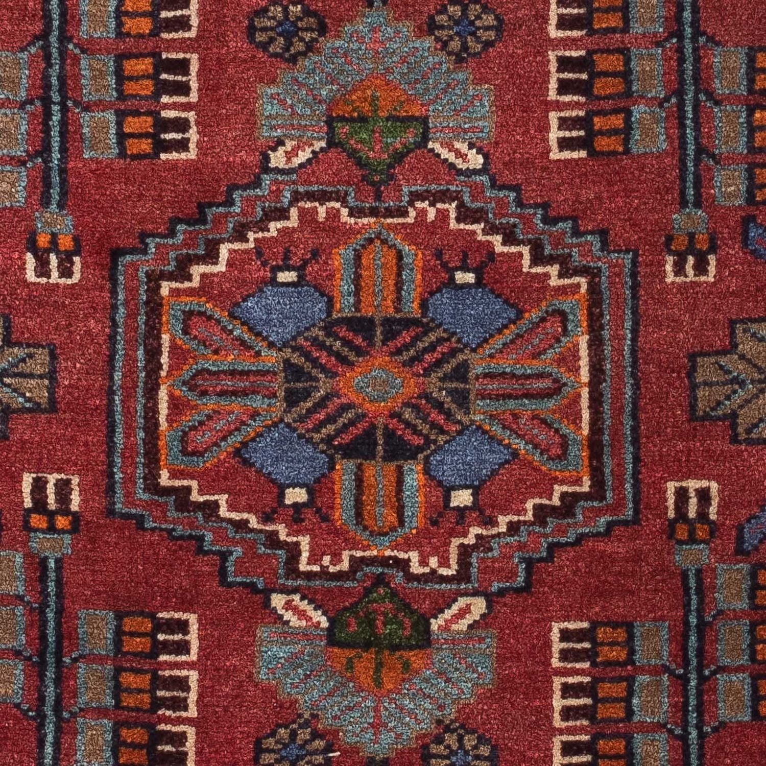 Perserteppich - Nomadic 118 x 81 cm - dunkelrot - Image 2