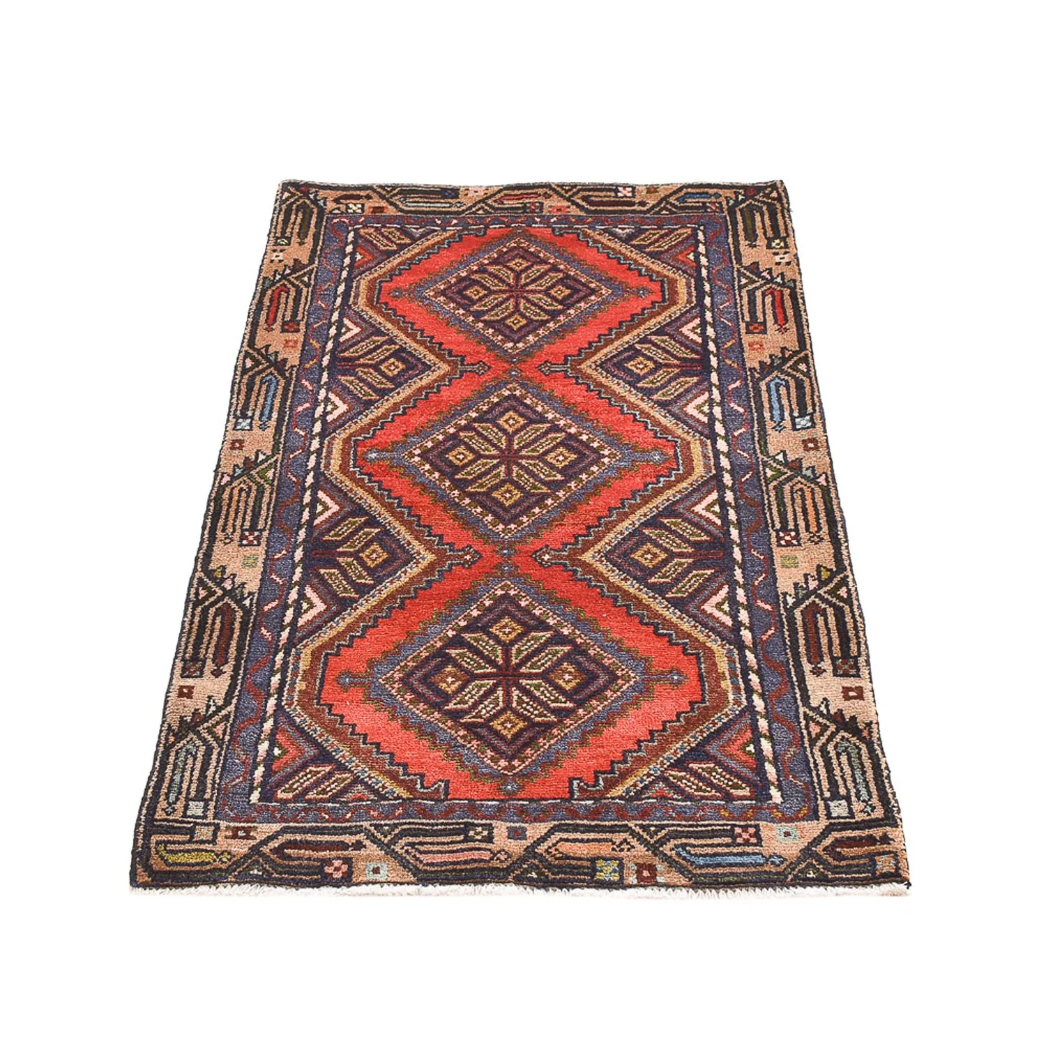 Perserteppich - Nomadic - 119 x 70 cm - rot - Image 5