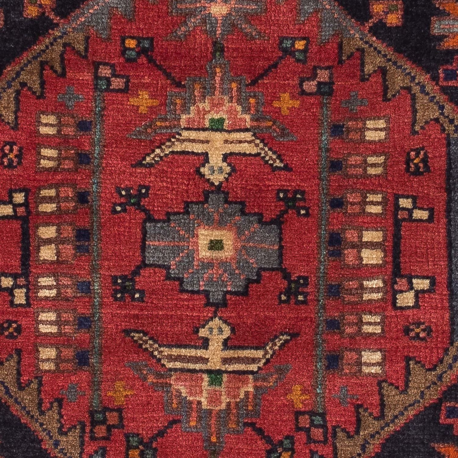 Perserteppich - Nomadic 120 x 85 cm - dunkelrot - Image 2