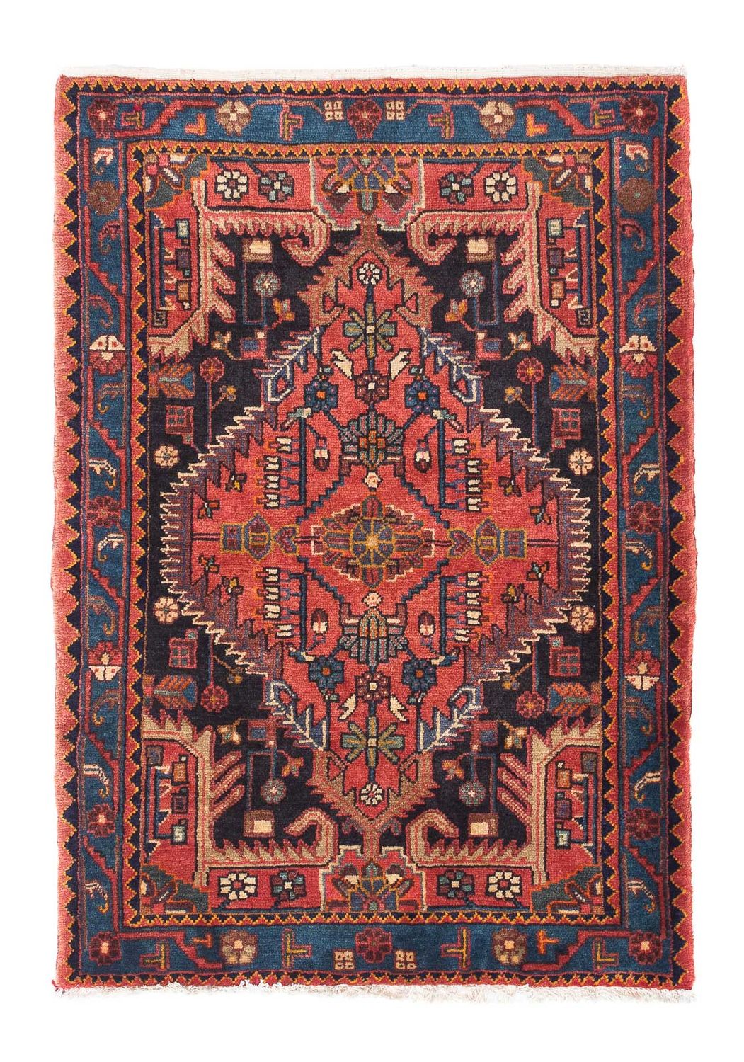 Perserteppich - Nomadic 120 x 88 cm - hellrot