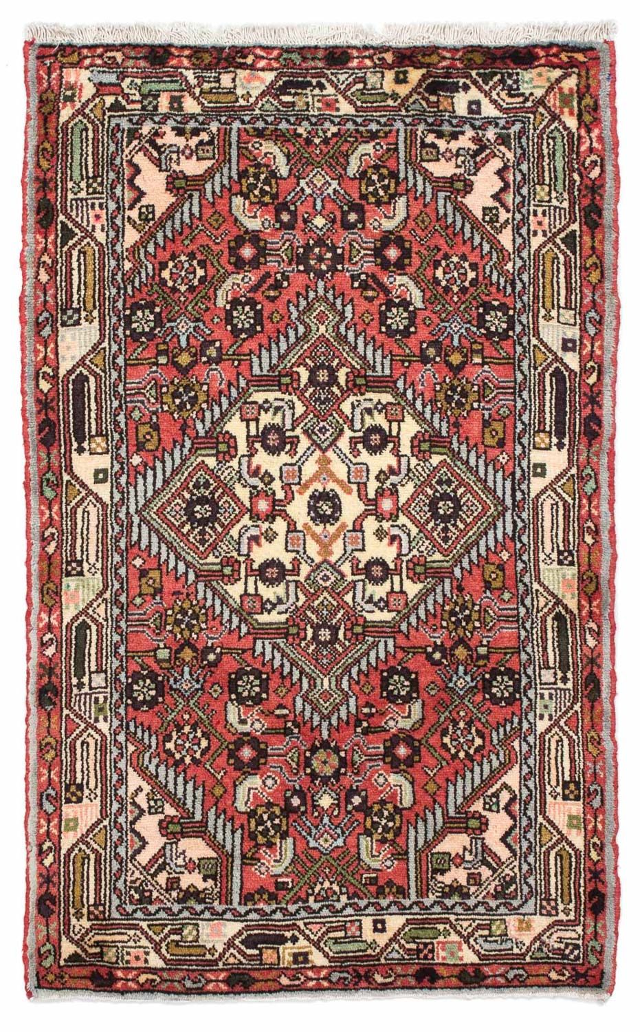 Perserteppich - Nomadic 123 x 77 cm - hellrot