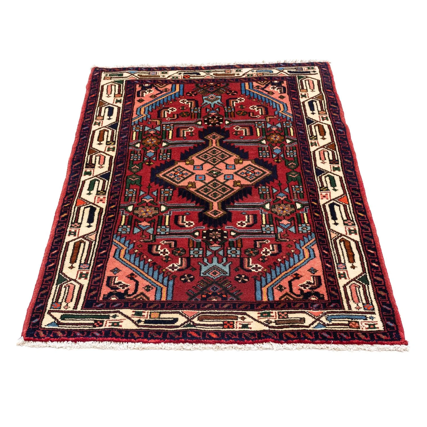 Perserteppich - Nomadic 125 x 80 cm - dunkelrot - Image 5