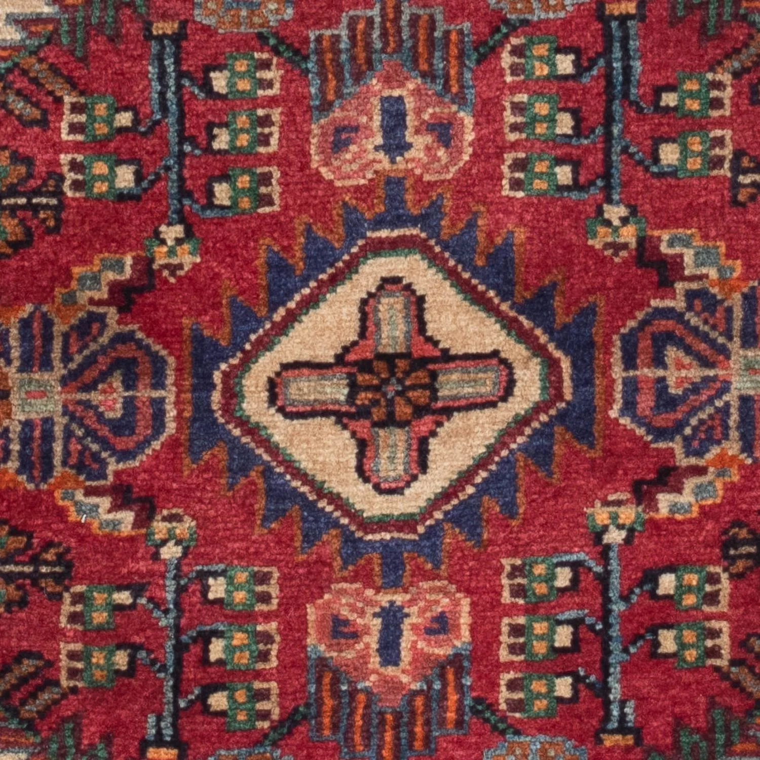 Perserteppich - Nomadic 125 x 83 cm - dunkelrot - Image 2