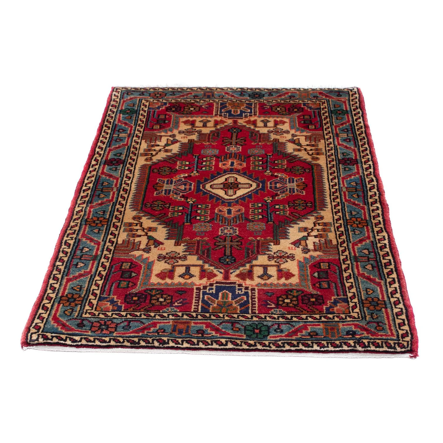 Perserteppich - Nomadic 125 x 83 cm - dunkelrot - Image 5