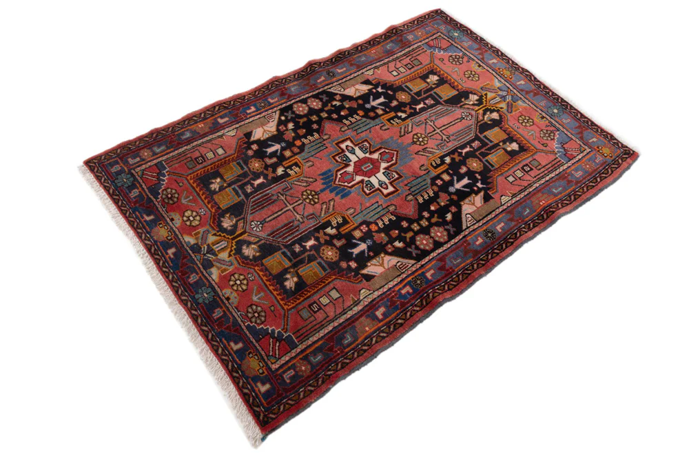 Perserteppich - Nomadic - 125 x 85 cm - dunkelrot - Image 2