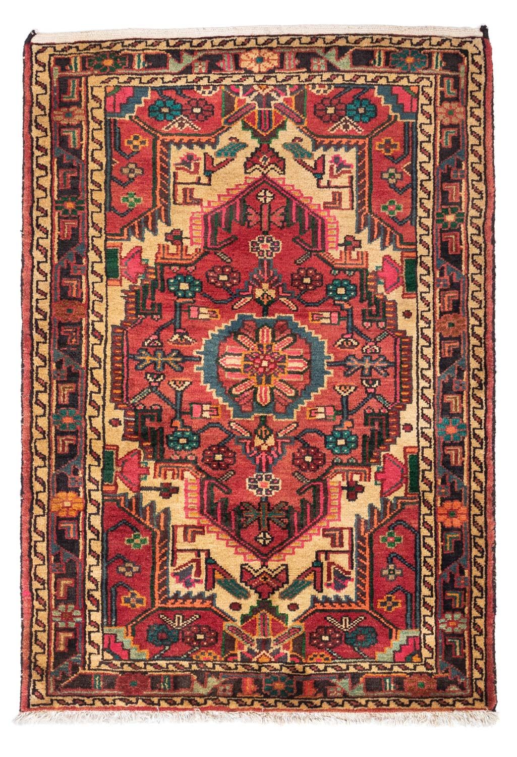 Perserteppich - Nomadic 125 x 85 cm - hellrot