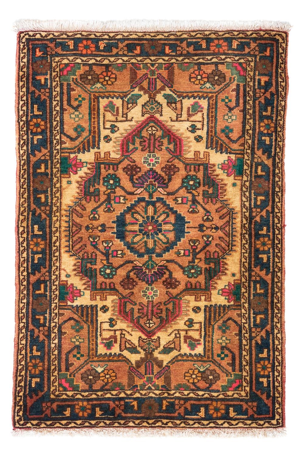 Perserteppich - Nomadic 125 x 86 cm - hellbraun
