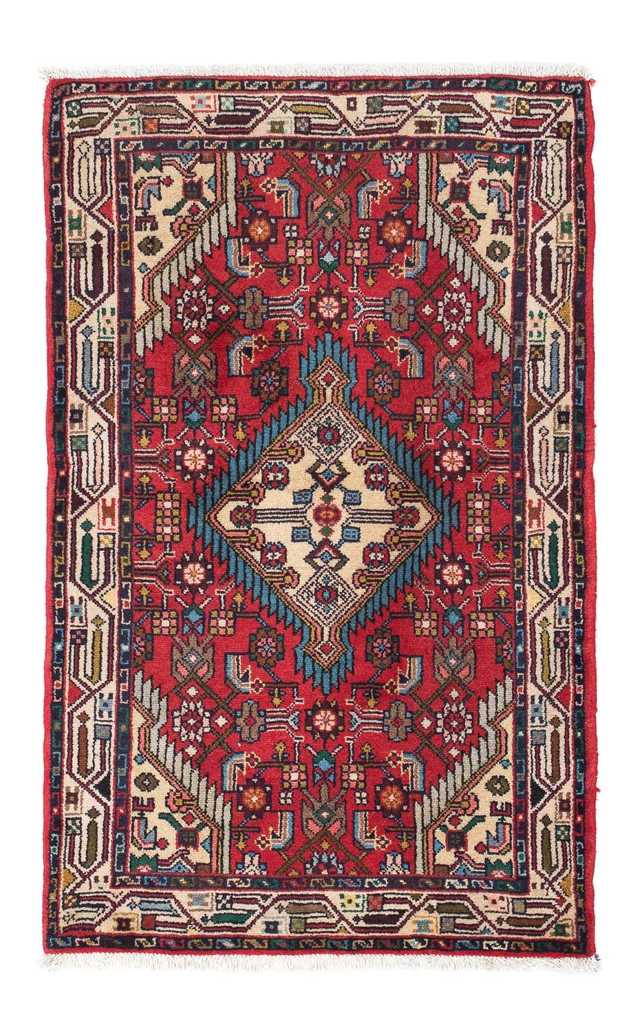 Perserteppich - Nomadic 126 x 87 cm - rot