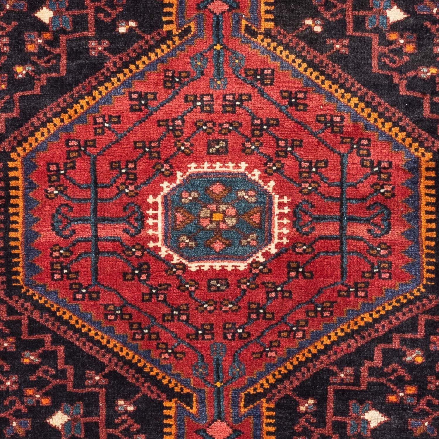 Perserteppich - Nomadic 127 x 90 cm - dunkelrot - Image 2