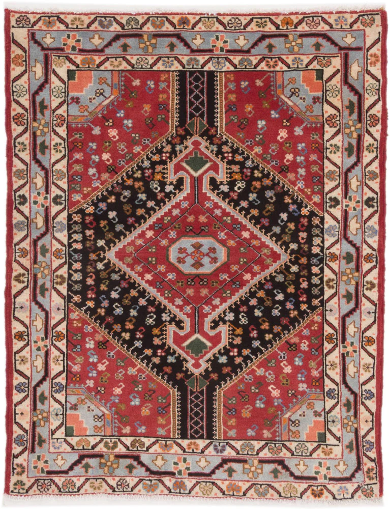 Perserteppich - Nomadic - 130 x 105 cm - mehrfarbig