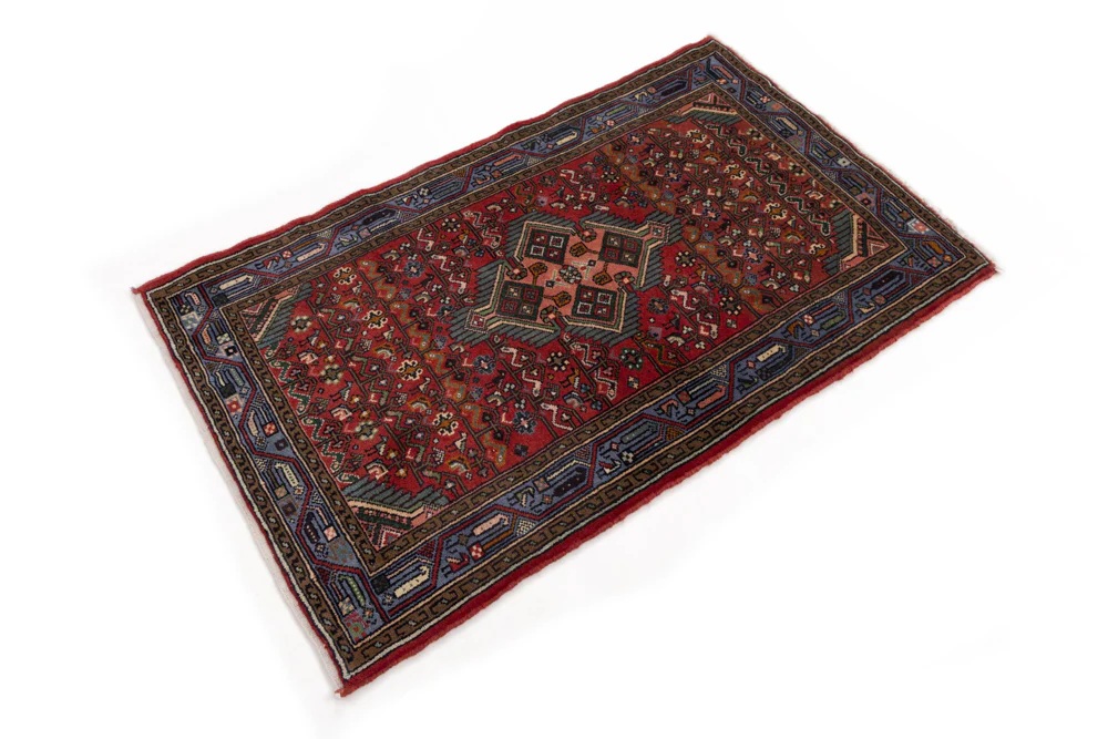 Perserteppich - Nomadic - 130 x 80 cm - dunkelrot - Image 3