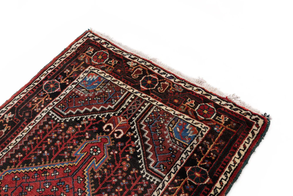 Perserteppich - Nomadic - 130 x 87 cm - dunkelrot - Image 4