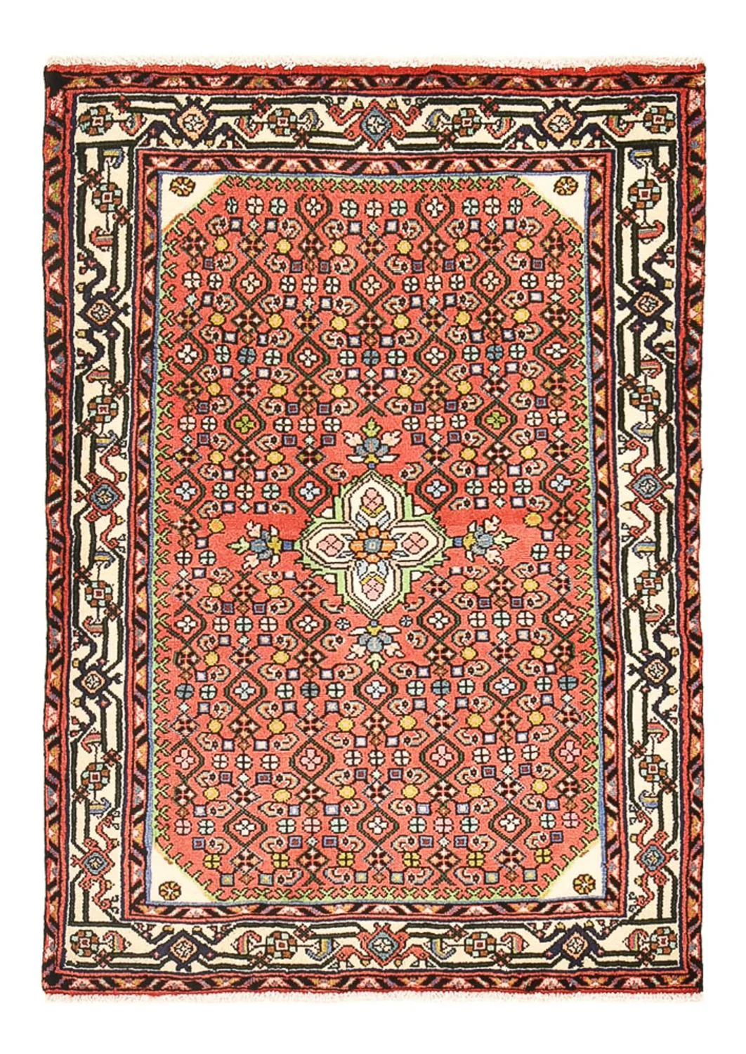 Perserteppich - Nomadic - 132 x 91 cm - rot