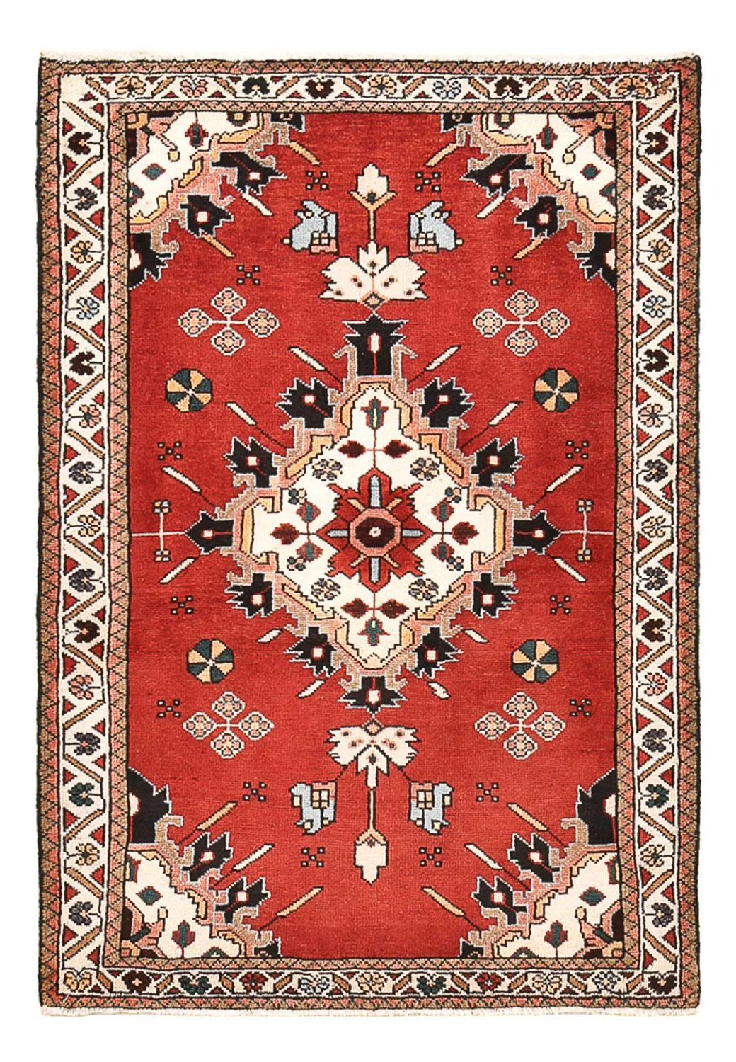 Perserteppich - Nomadic - 133 x 90 cm - rot