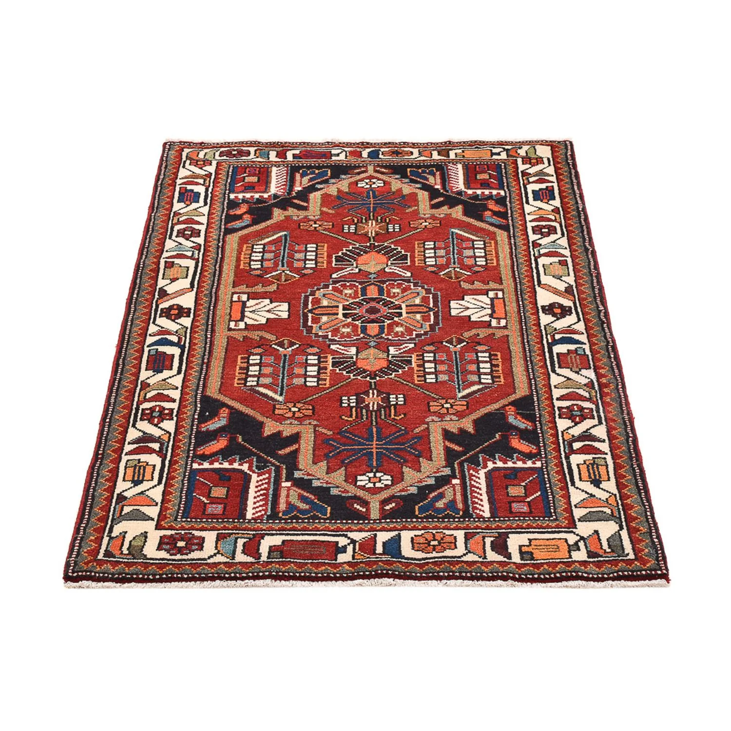 Perserteppich - Nomadic - 137 x 92 cm - rot - Image 5