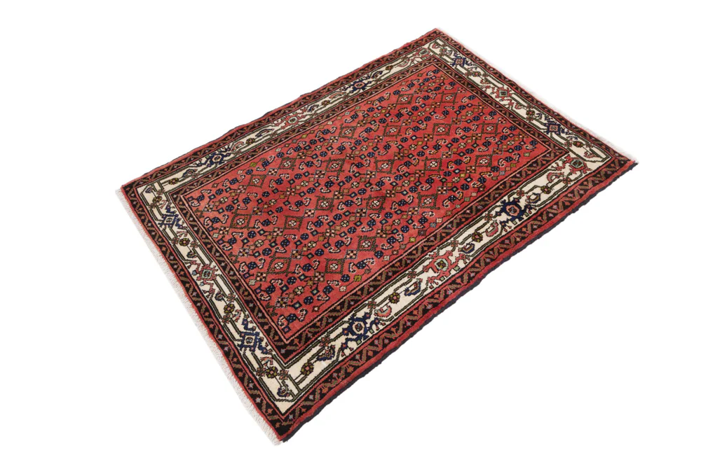Perserteppich - Nomadic - 140 x 120 cm - dunkelrot - Image 3