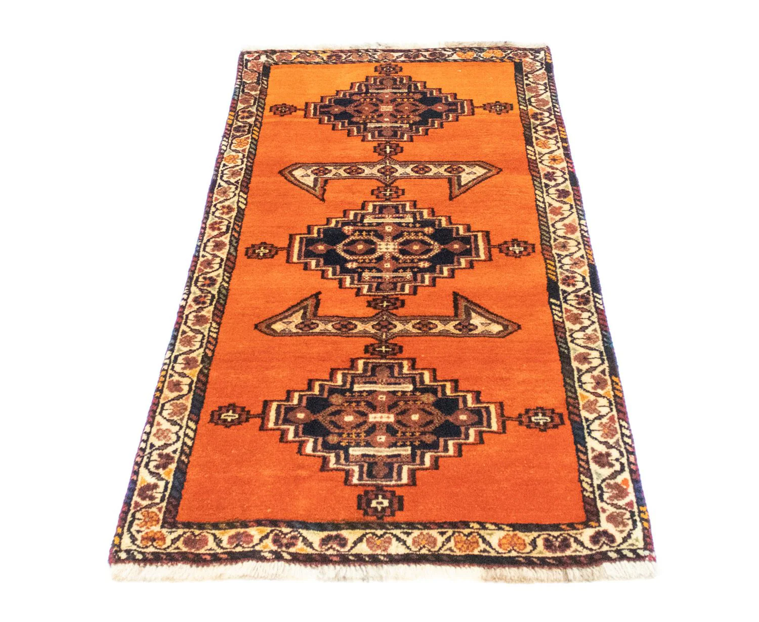 Perserteppich - Nomadic 145 x 70 cm - orange - Image 5