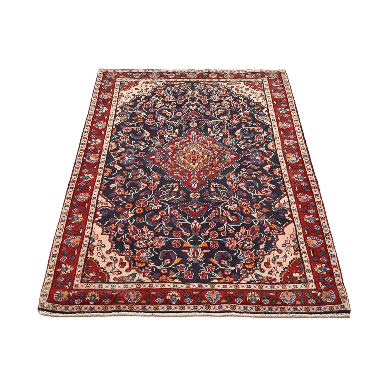 Perserteppich - Nomadic - 145 x 98 cm - dunkelblau - Image 5