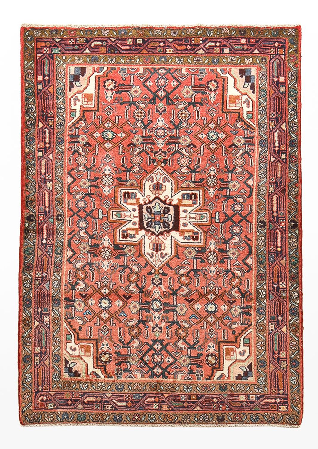 Perserteppich - Nomadic - 150 x 100 cm - hellrot