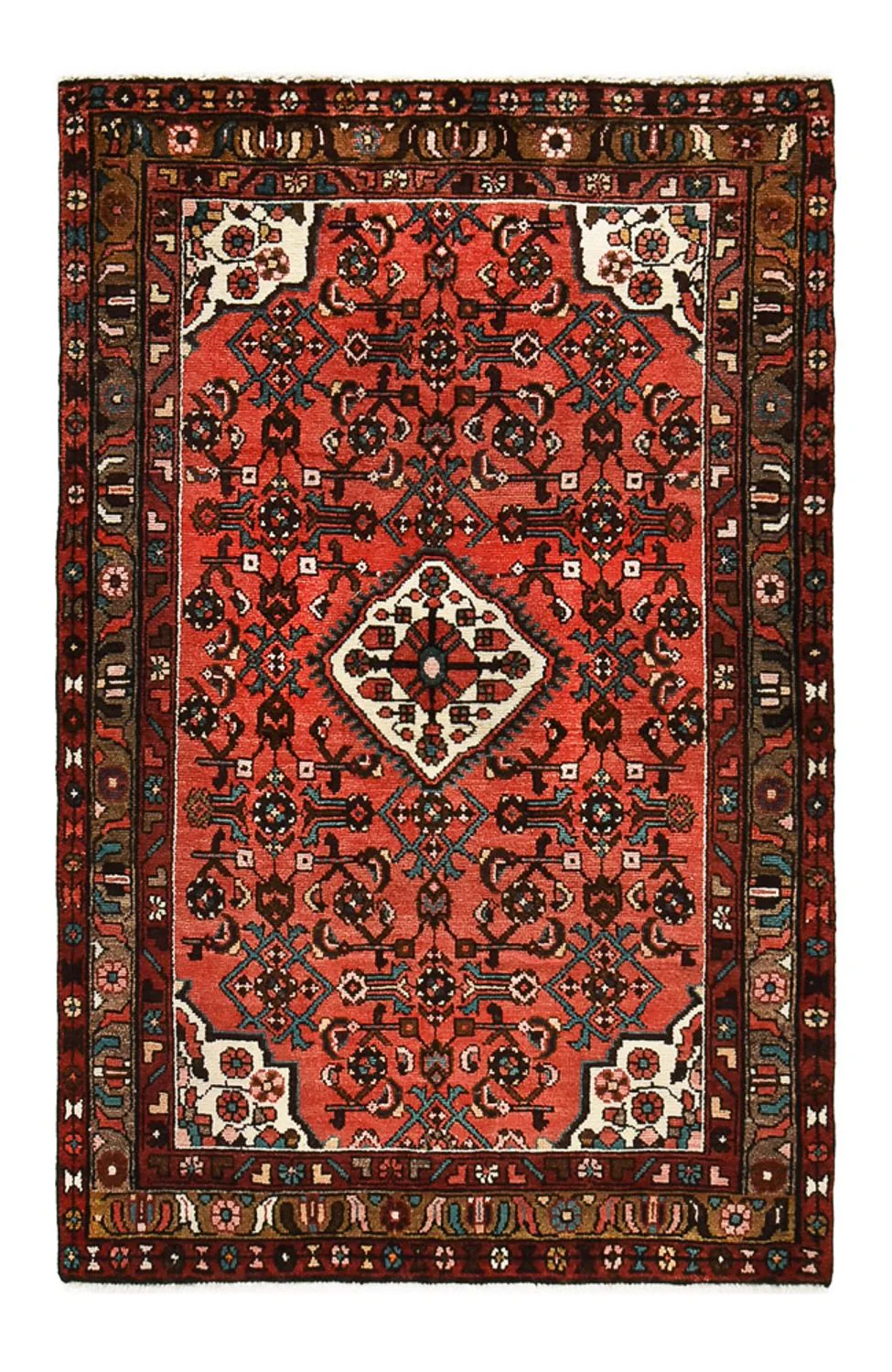 Perserteppich - Nomadic - 154 x 100 cm - hellrot