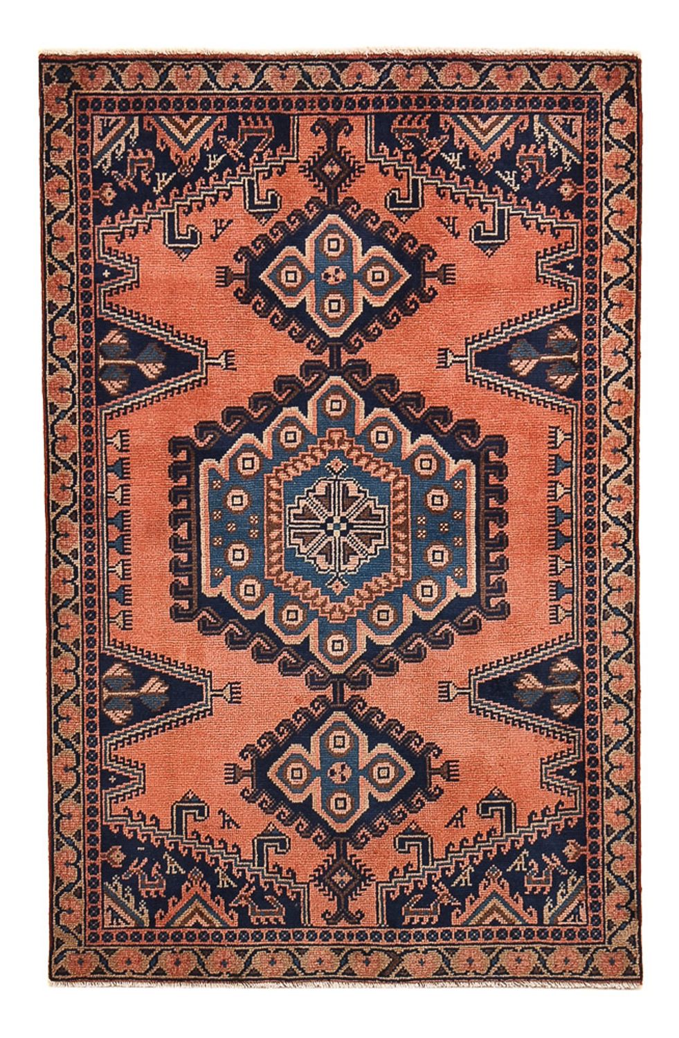 Perserteppich - Nomadic - 160 x 103 cm - hellrot