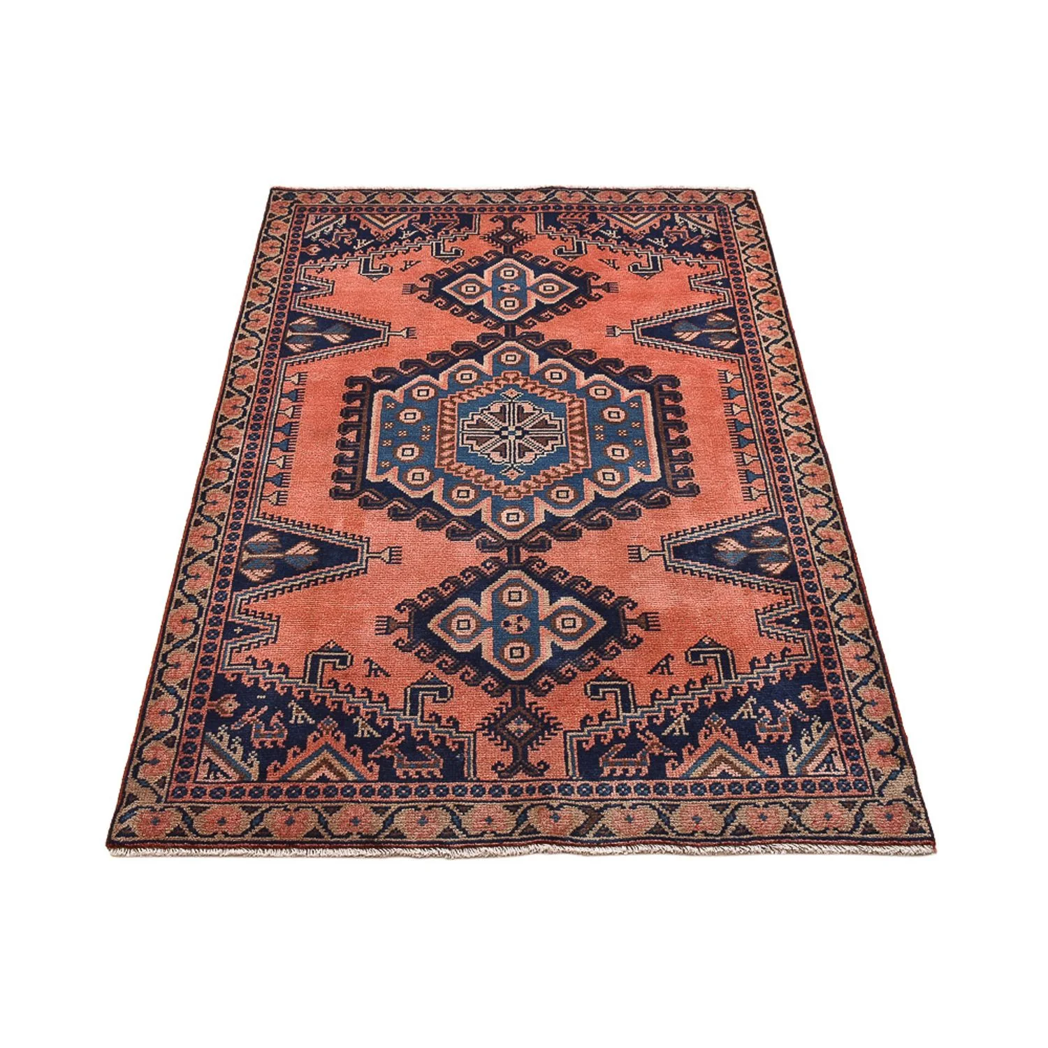 Perserteppich - Nomadic - 160 x 103 cm - hellrot - Image 5