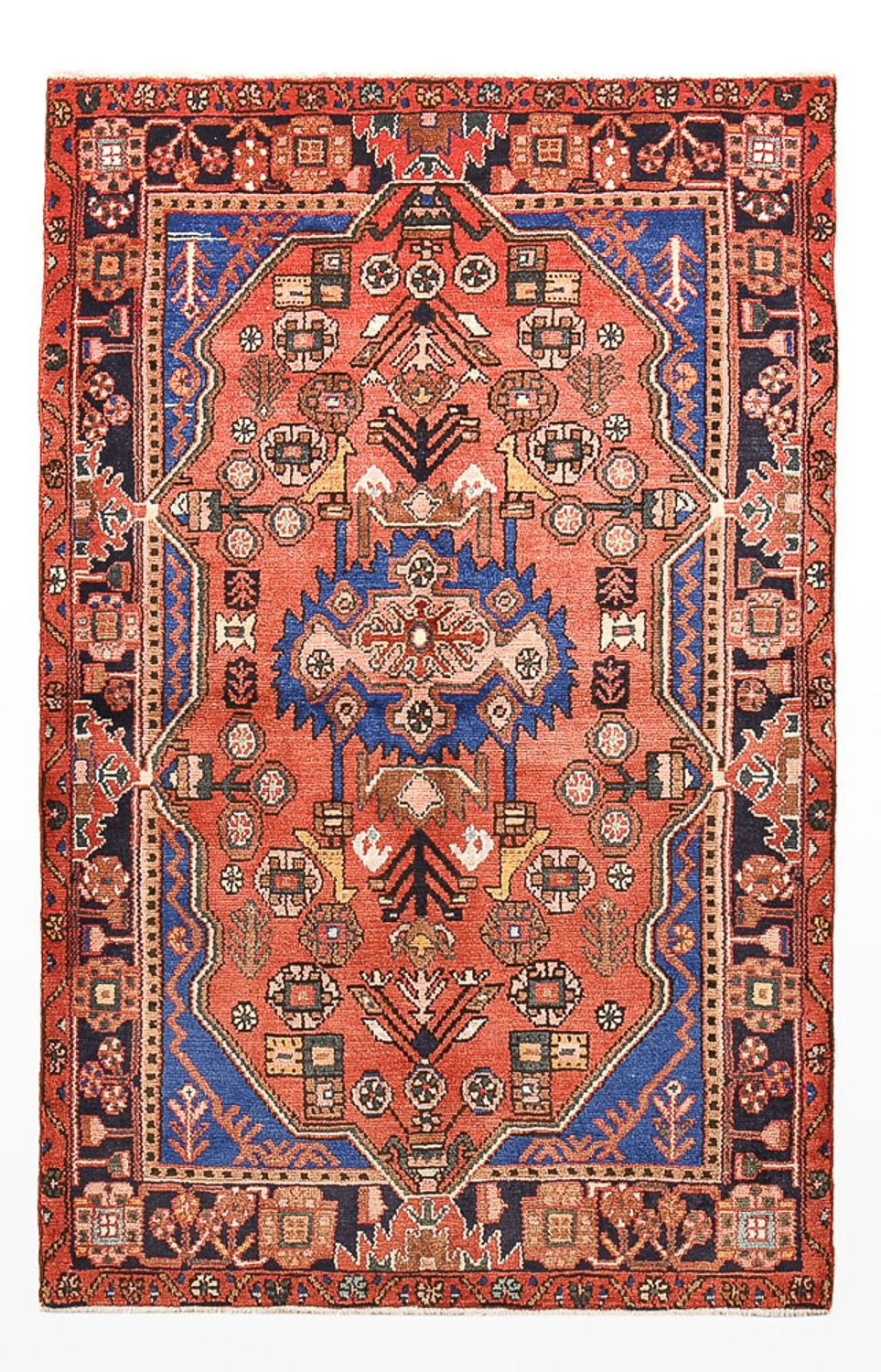 Perserteppich - Nomadic - 168 x 108 cm - hellrot