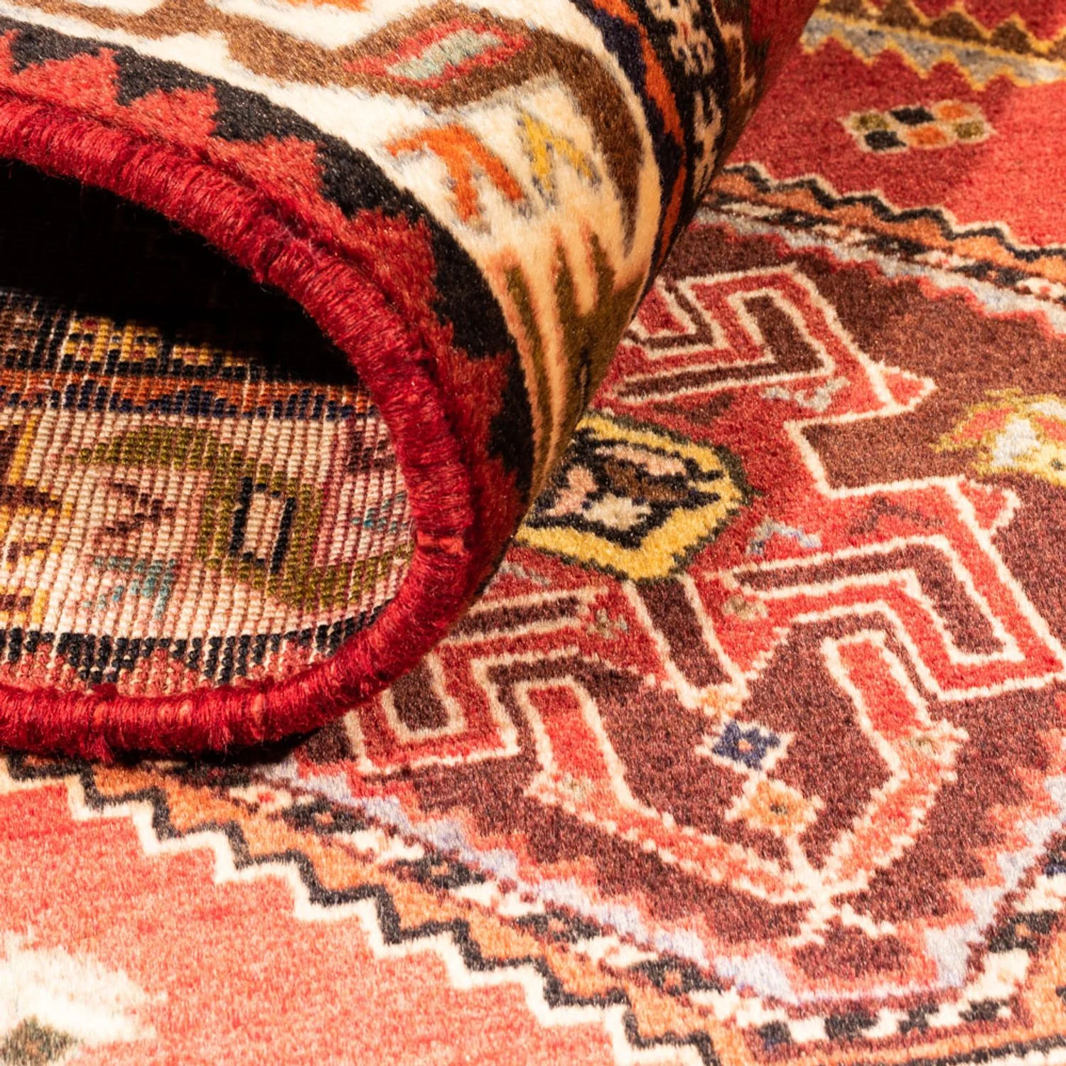 Perserteppich - Nomadic - 170 x 112 cm - rot - Image 4