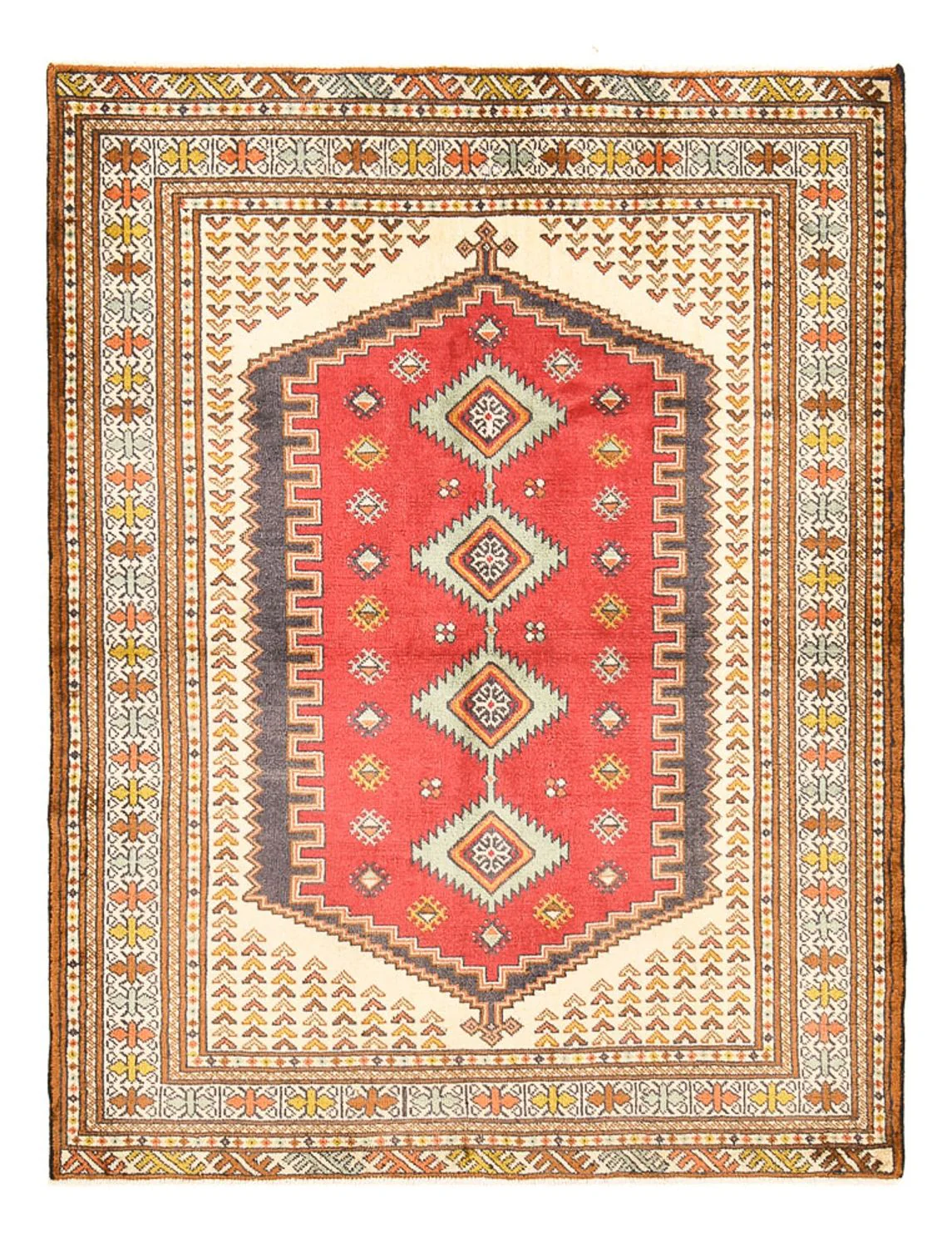 Perserteppich - Nomadic - 174 x 135 cm - mehrfarbig