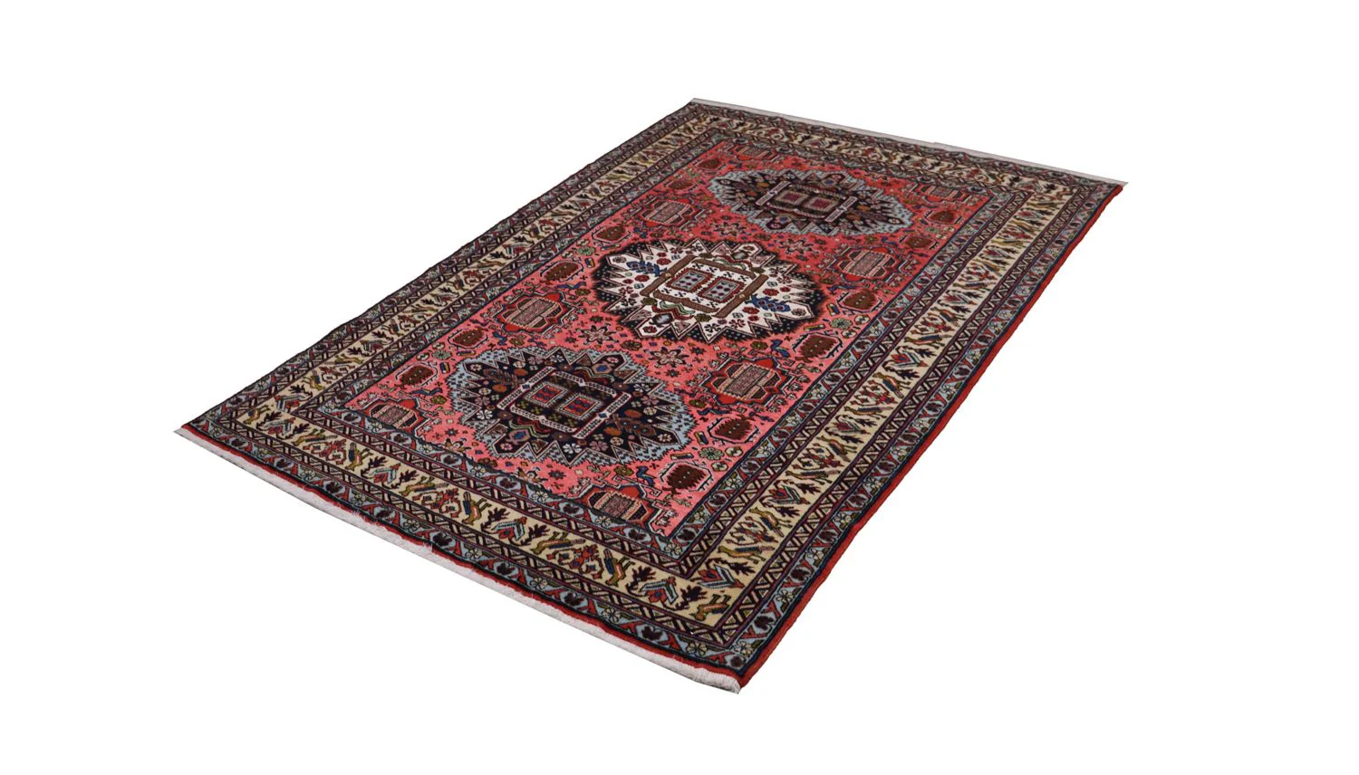 Perserteppich - Nomadic 182 x 139 cm - lachs - Image 5