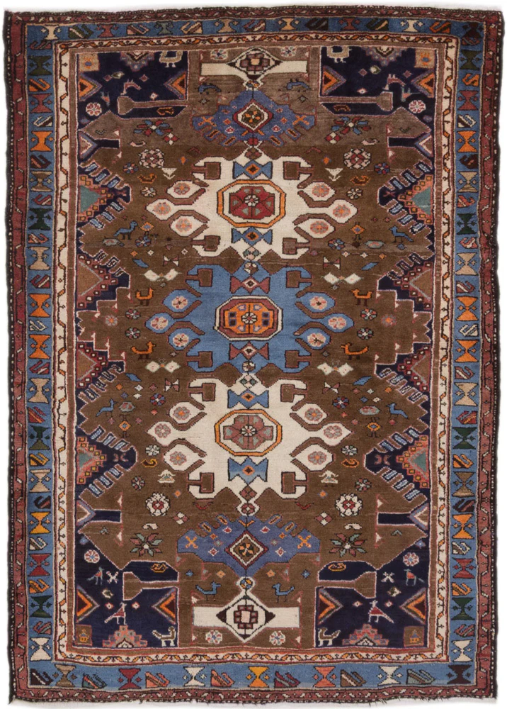 Perserteppich - Nomadic - 190 x 135 cm - mehrfarbig
