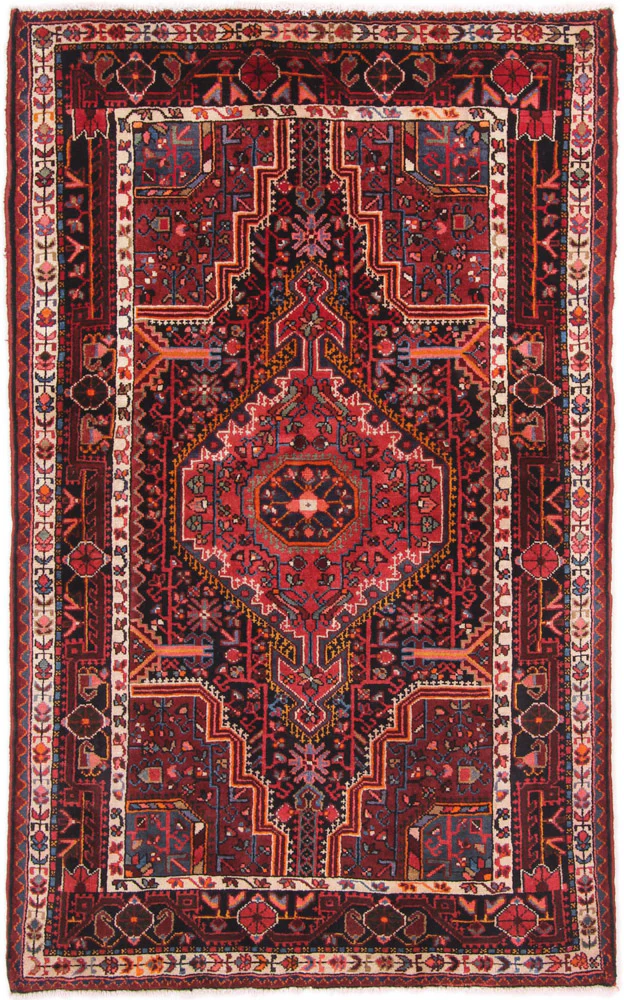 Perserteppich - Nomadic - 192 x 120 cm - dunkelrot
